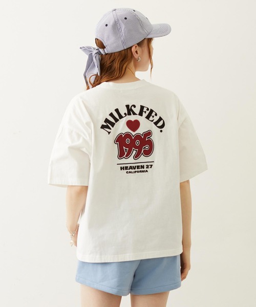 MILKFED.(ミルクフェド)の「1995 TWILL PATCH WIDE S/S TEE(Tシャツ/カットソー・レディース・ブラック/イエロー/ホワイト・M/L)」の2枚目の写真