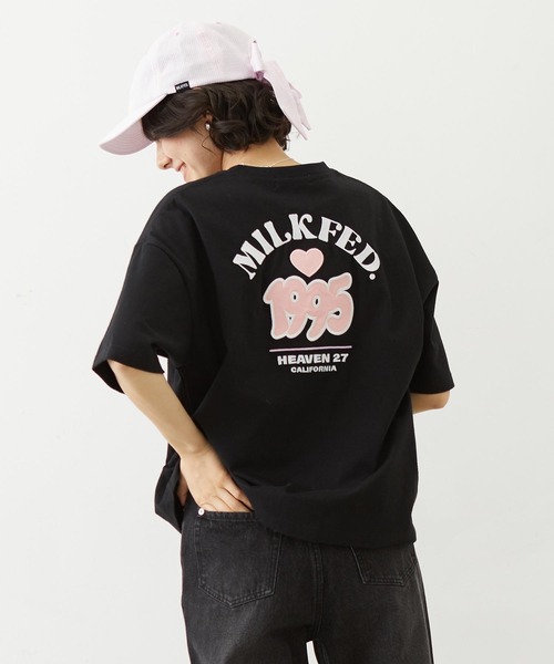 MILKFED.(ミルクフェド)の「1995 TWILL PATCH WIDE S/S TEE(Tシャツ/カットソー・レディース・ブラック/イエロー/ホワイト・M/L)」の3枚目の写真