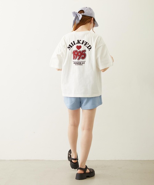 MILKFED.(ミルクフェド)の「1995 TWILL PATCH WIDE S/S TEE(Tシャツ/カットソー・レディース・ブラック/イエロー/ホワイト・M/L)」の6枚目の写真