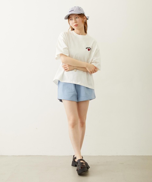 MILKFED.(ミルクフェド)の「1995 TWILL PATCH WIDE S/S TEE(Tシャツ/カットソー・レディース・ブラック/イエロー/ホワイト・M/L)」の7枚目の写真