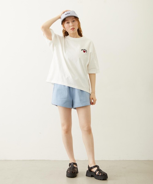 MILKFED.(ミルクフェド)の「1995 TWILL PATCH WIDE S/S TEE(Tシャツ/カットソー・レディース・ブラック/イエロー/ホワイト・M/L)」の8枚目の写真