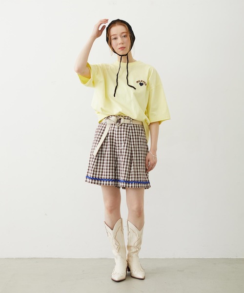 MILKFED.(ミルクフェド)の「1995 TWILL PATCH WIDE S/S TEE(Tシャツ/カットソー・レディース・ブラック/イエロー/ホワイト・M/L)」の12枚目の写真