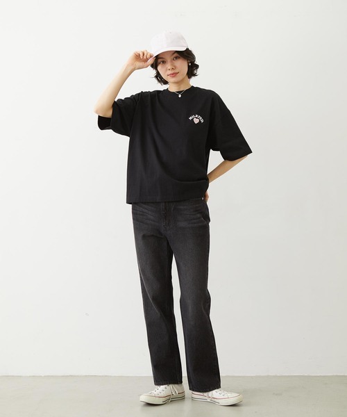 MILKFED.(ミルクフェド)の「1995 TWILL PATCH WIDE S/S TEE(Tシャツ/カットソー・レディース・ブラック/イエロー/ホワイト・M/L)」の18枚目の写真