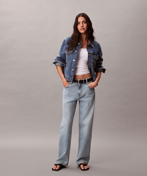 Calvin Klein(カルバン・クライン)の「クラシックトラッカージャケット(デニムジャケット・レディース・ブルー・S/M)」の10枚目の写真