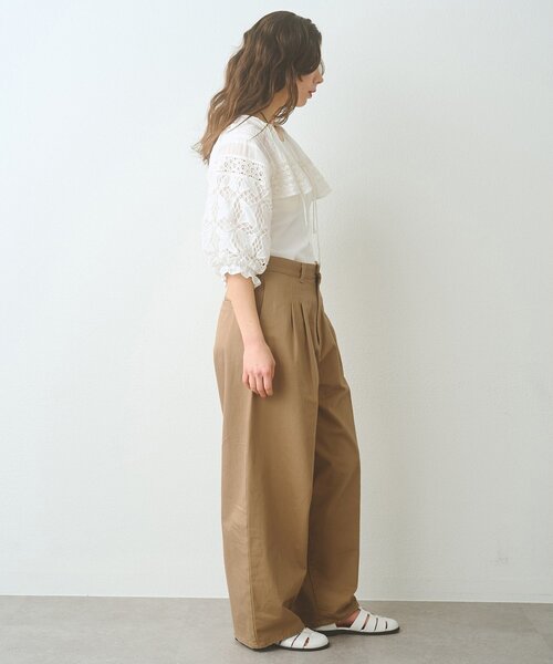 Whim Gazette（ウィムガゼット）の「ボレロブラウス（カーディガン/ボレロ・レディース・チャコールグレー/オフホワイト/ブラック・FREE）」の12枚目の写真