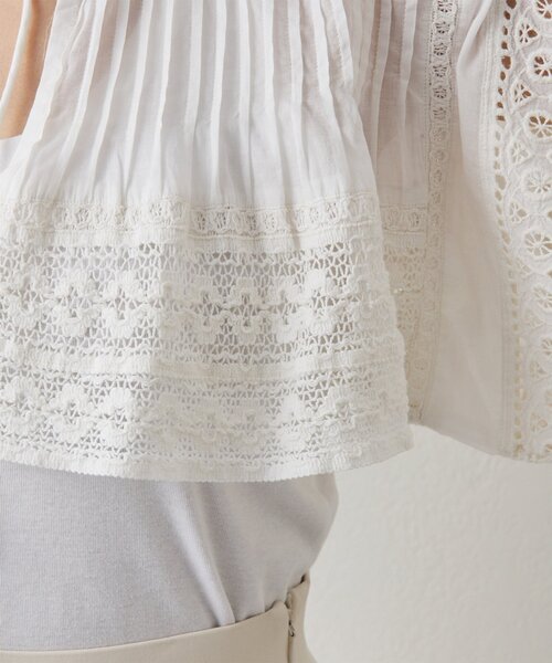 Whim Gazette（ウィムガゼット）の「ボレロブラウス（カーディガン/ボレロ・レディース・チャコールグレー/オフホワイト/ブラック・FREE）」の19枚目の写真