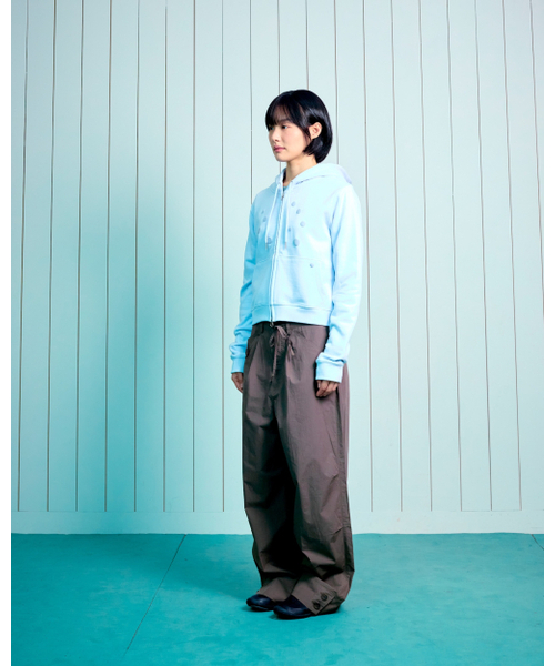 THECOLDESTMOMENT(ザコールデストモーメント)の「TCM dot hooded zip-up (sky blue)(パーカー・レディース・その他・LARGE/SMALL/MEDIUM)」の7枚目の写真
