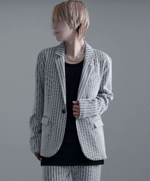 CavariA（キャバリア）の「『CavariA/キャバリア』ふくれストライプテーラード長袖JKT（ブルゾン）」