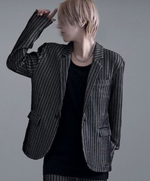 CavariA（キャバリア）の「『CavariA/キャバリア』ふくれストライプテーラード長袖JKT（ブルゾン）」