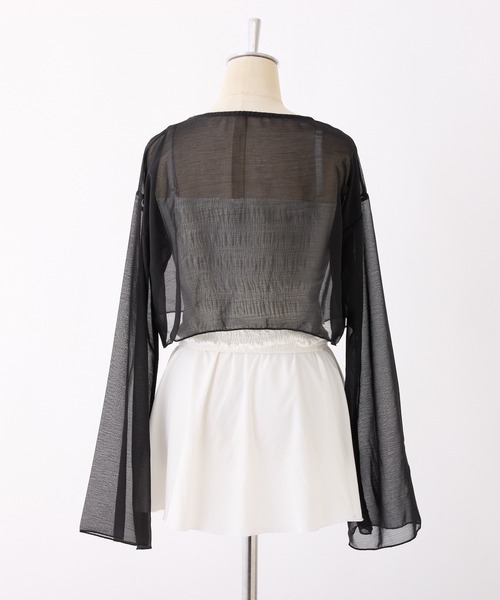 one after another NICE CLAUP（ワンアフターアナザーナイスクラップ）の「swimwear/フロントリボン+シアーカーディガン/4点セット（水着・レディース・ホワイト系/ミント・FREE）」の19枚目の写真