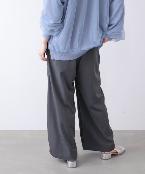 Bou Jeloud(ブージュルード)の「異素材ワークパンツ(その他パンツ・レディース・チャコールグレー/ベージュ/カーキ・FREE)」の4枚目の写真