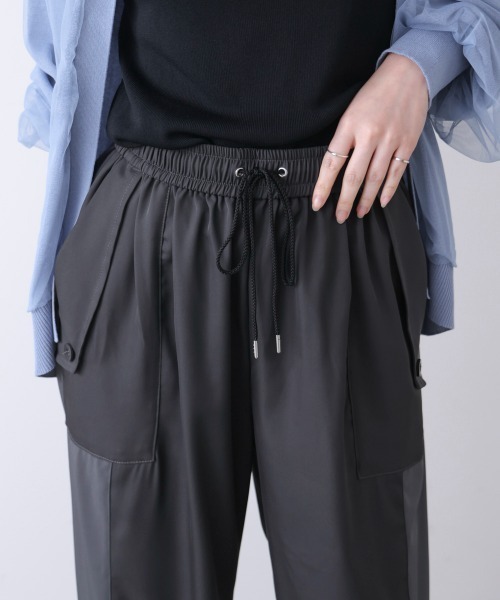Bou Jeloud(ブージュルード)の「異素材ワークパンツ(その他パンツ・レディース・チャコールグレー/ベージュ/カーキ・FREE)」の7枚目の写真