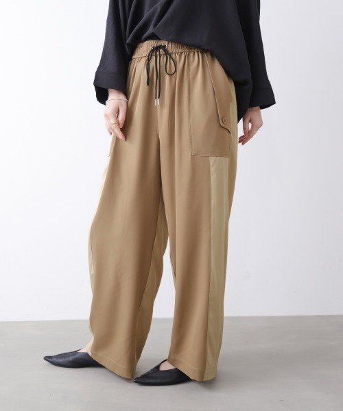 Bou Jeloud(ブージュルード)の「異素材ワークパンツ(その他パンツ・レディース・チャコールグレー/ベージュ/カーキ・FREE)」の10枚目の写真