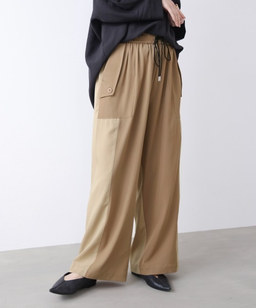 Bou Jeloud(ブージュルード)の「異素材ワークパンツ(その他パンツ・レディース・チャコールグレー/ベージュ/カーキ・FREE)」の13枚目の写真