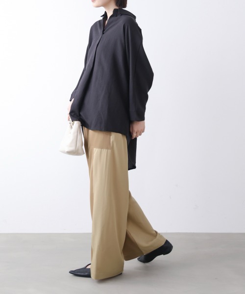 Bou Jeloud(ブージュルード)の「異素材ワークパンツ(その他パンツ・レディース・チャコールグレー/ベージュ/カーキ・FREE)」の14枚目の写真