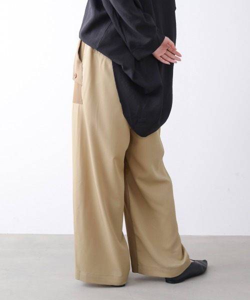 Bou Jeloud(ブージュルード)の「異素材ワークパンツ(その他パンツ・レディース・チャコールグレー/ベージュ/カーキ・FREE)」の16枚目の写真