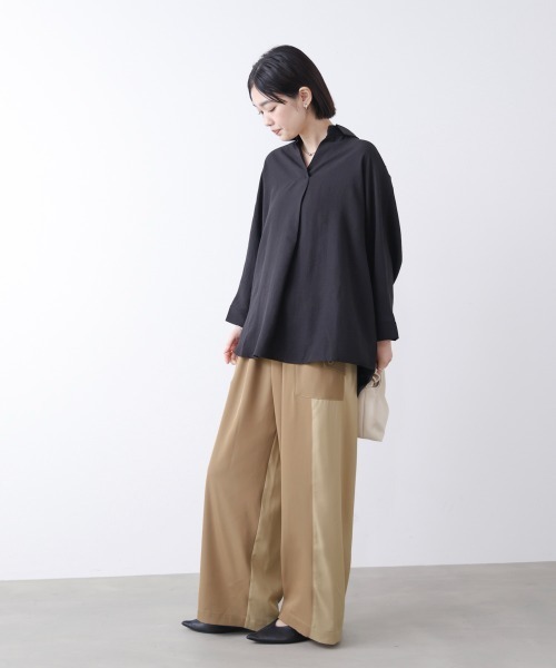 Bou Jeloud(ブージュルード)の「異素材ワークパンツ(その他パンツ・レディース・チャコールグレー/ベージュ/カーキ・FREE)」の17枚目の写真