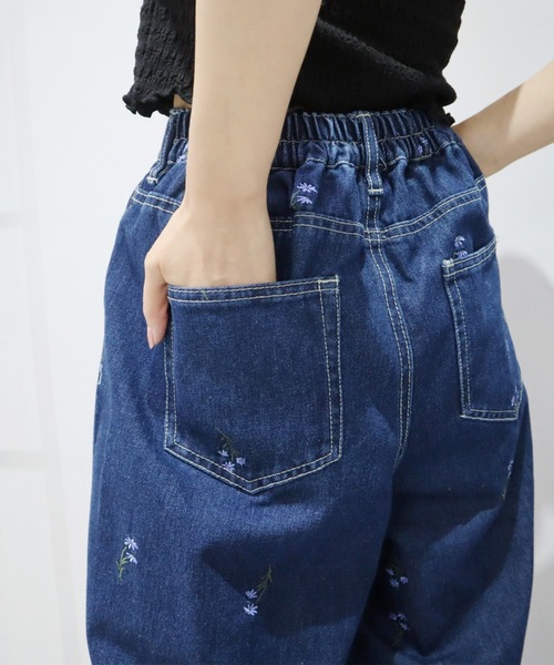 9.5ozデニム総刺繍カーブパンツ（デニムパンツ）｜CECIL McBEE（セシル