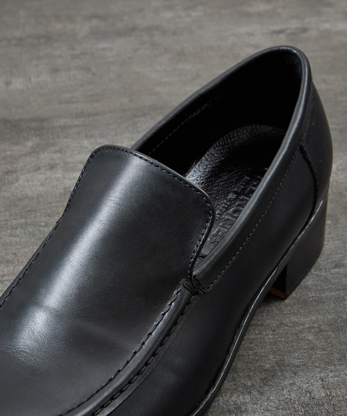 PADRONE(パドローネ)の「PADRONE パドローネ / BL Moccasin SHOES ヴァンプローファー レザーモカシンシューズ / PU8394-2111(ドレスシューズ・メンズ・ブラック・42/41/40)」の5枚目の写真