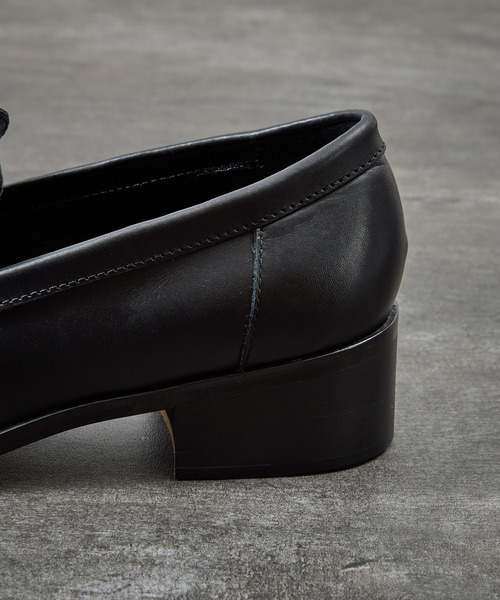 PADRONE(パドローネ)の「PADRONE パドローネ / BL Moccasin SHOES ヴァンプローファー レザーモカシンシューズ / PU8394-2111(ドレスシューズ・メンズ・ブラック・42/41/40)」の7枚目の写真
