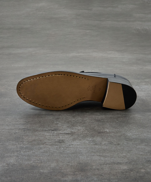 PADRONE(パドローネ)の「PADRONE パドローネ / BL Moccasin SHOES ヴァンプローファー レザーモカシンシューズ / PU8394-2111(ドレスシューズ・メンズ・ブラック・42/41/40)」の11枚目の写真