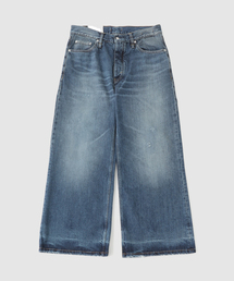 HOPE / ホープ SKID JEANS MID BLUE CROSS HATCH