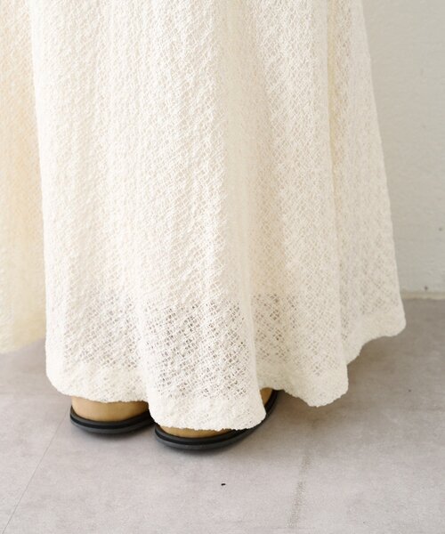 Kastane（カスタネ）の「【セットアップ対応】クロスジャガードスカート（スカート・レディース・アイボリー/ブラック・FREE）」の22枚目の写真