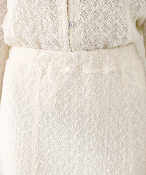 Kastane（カスタネ）の「【セットアップ対応】クロスジャガードスカート（スカート・レディース・アイボリー/ブラック・FREE）」の3枚目の写真