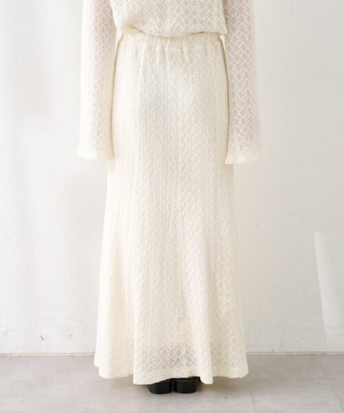 Kastane（カスタネ）の「【セットアップ対応】クロスジャガードスカート（スカート・レディース・アイボリー/ブラック・FREE）」の15枚目の写真