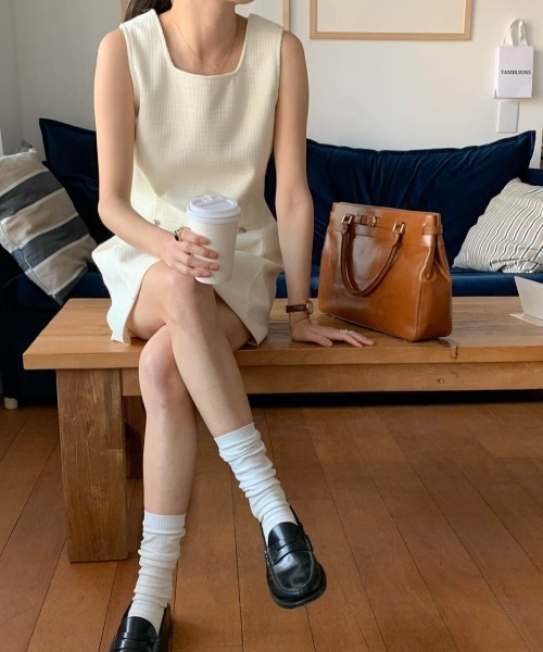 FAVORITO（ファヴォリート）の「ベストワンピース（ワンピース・レディース・ブラック/オフホワイト・F）」の15枚目の写真