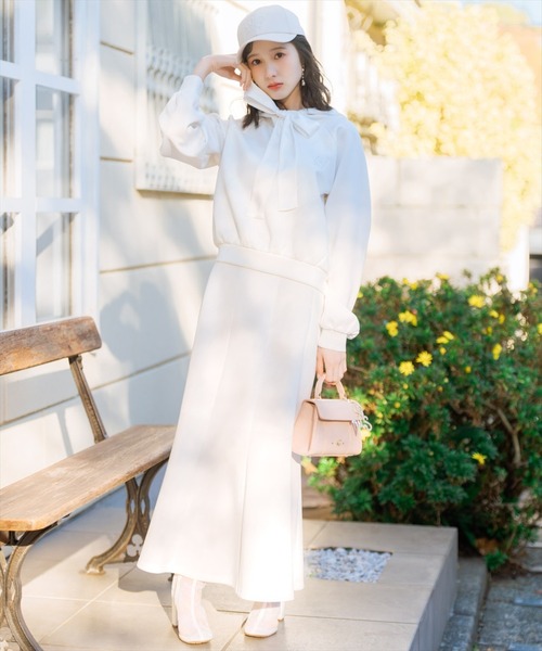 WILLSELECTION（ウィルセレクション）の「【SWEAT series】スウェットマーメイドスカート（スカート・レディース・サックスブルー/オフホワイト/ブラック/ミント・FREE）」の5枚目の写真