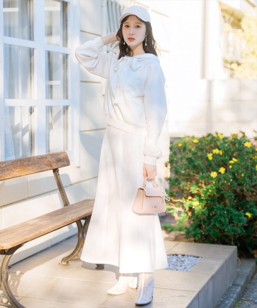 WILLSELECTION（ウィルセレクション）の「【SWEAT series】スウェットマーメイドスカート（スカート・レディース・サックスブルー/オフホワイト/ブラック/ミント・FREE）」の12枚目の写真