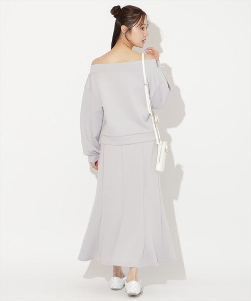 WILLSELECTION（ウィルセレクション）の「【SWEAT series】スウェットマーメイドスカート（スカート・レディース・サックスブルー/オフホワイト/ブラック/ミント・FREE）」の19枚目の写真