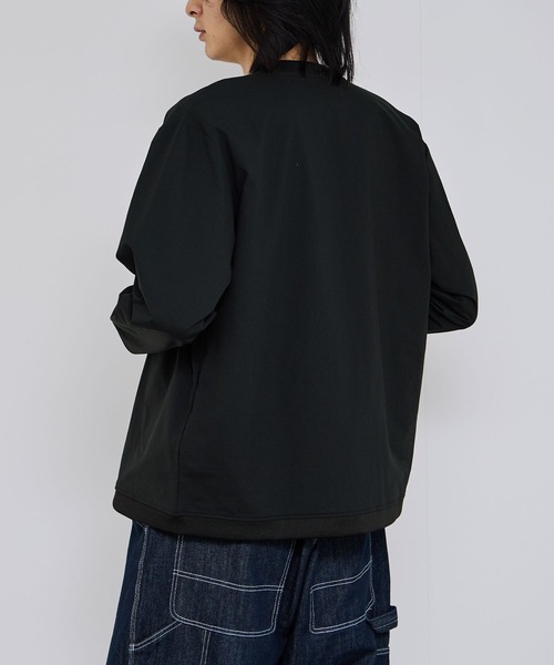 NAVY(ネイビー)の「SARARI テックジョーゼットカーディガン(カーディガン/ボレロ・メンズ・チャコール/ブラック・M/S/XL/L)」の5枚目の写真