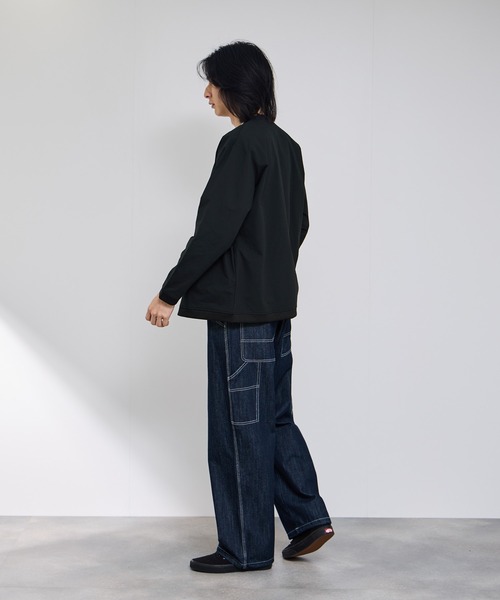 NAVY(ネイビー)の「SARARI テックジョーゼットカーディガン(カーディガン/ボレロ・メンズ・チャコール/ブラック・M/S/XL/L)」の7枚目の写真