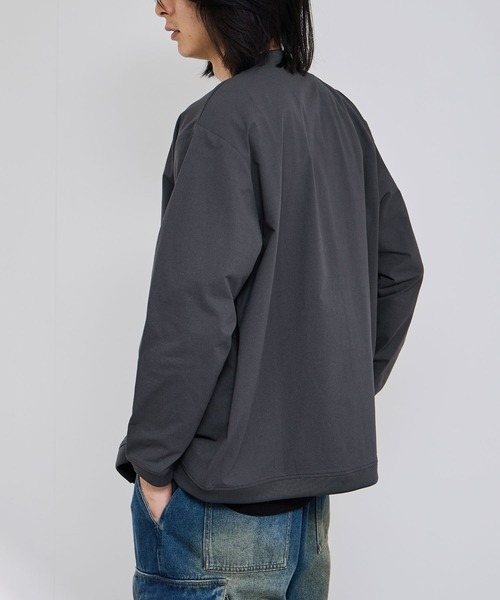 NAVY(ネイビー)の「SARARI テックジョーゼットカーディガン(カーディガン/ボレロ・メンズ・チャコール/ブラック・M/S/XL/L)」の9枚目の写真