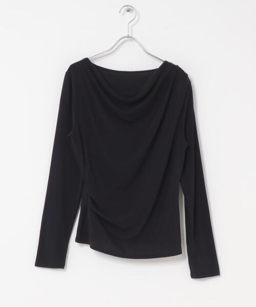 URBAN RESEARCH ROSSO WOMEN（アーバンリサーチ　ロッソ）の「エアリータッチ2WAYネックプルオーバー（Tシャツ/カットソー・レディース・ネイビー/オフホワイト・FREE）」の15枚目の写真