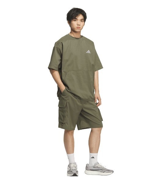 adidas(アディダス)の「アディダス adidas シティテック ルーズフィット ドットエア ブリーザブル ウーブン半袖Tシャツ(Tシャツ/カットソー・メンズ・オリーブ/ブラック/グリーン・S/M/3L/LL/L)」の15枚目の写真