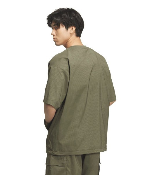 adidas(アディダス)の「アディダス adidas シティテック ルーズフィット ドットエア ブリーザブル ウーブン半袖Tシャツ(Tシャツ/カットソー・メンズ・オリーブ/ブラック/グリーン・S/M/3L/LL/L)」の13枚目の写真