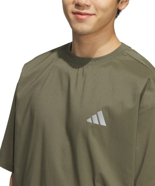 adidas(アディダス)の「アディダス adidas シティテック ルーズフィット ドットエア ブリーザブル ウーブン半袖Tシャツ(Tシャツ/カットソー・メンズ・オリーブ/ブラック/グリーン・S/M/3L/LL/L)」の16枚目の写真