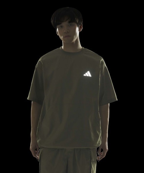 adidas(アディダス)の「アディダス adidas シティテック ルーズフィット ドットエア ブリーザブル ウーブン半袖Tシャツ(Tシャツ/カットソー・メンズ・オリーブ/ブラック/グリーン・S/M/3L/LL/L)」の18枚目の写真