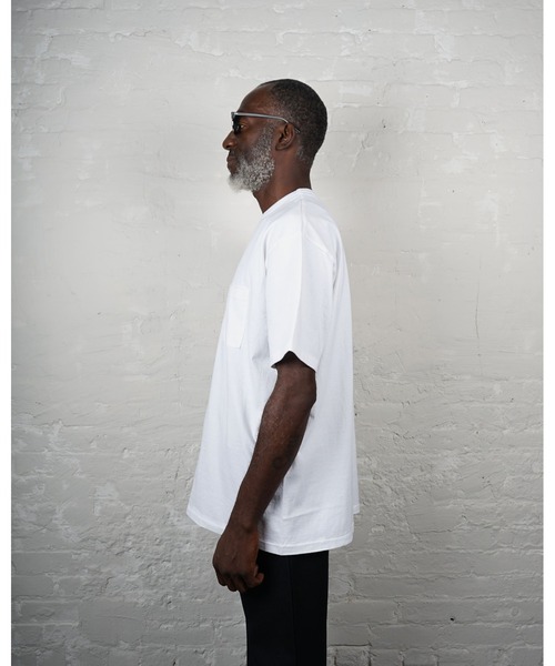FRONT 11201(フロントワンワントゥーオーワン)の「Heavy Weight S/S With Pocket T-shirt(Tシャツ/カットソー・メンズ・ブラック/ネイビー/ホワイト・XL/L/M/S)」の13枚目の写真