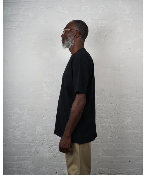 FRONT 11201(フロントワンワントゥーオーワン)の「Heavy Weight S/S With Pocket T-shirt(Tシャツ/カットソー・メンズ・ブラック/ネイビー/ホワイト・XL/L/M/S)」の16枚目の写真