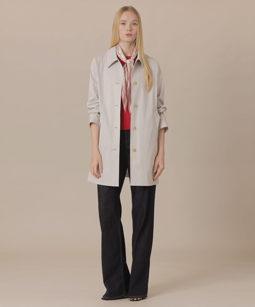 MACKINTOSH LONDON（マッキントッシュ ロンドン）の「【婦人画報4月号掲載】【BIBURY FLOWER】バイブリーフラワーミニダイヤモンドシェイプスカーフ（バンダナ/スカーフ・レディース・ベージュ/グリーン/ブルー系その他2・FREE）」の4枚目の写真