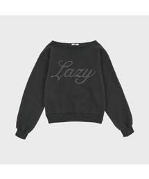 LAZYZ（レイジジ）の「スローメロウ デイリー オフショルダースウェットシャツ (3色)（スウェット）」