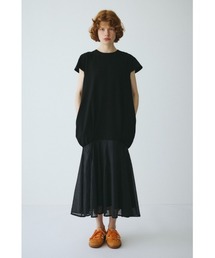セール】Tuck sleeve docking dress タック スリーブ ドッキング