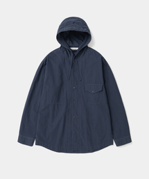 UNIFORM BRIDGE（ユニフォームブリッジ）の「comport hood shirt navy（シャツ/ブラウス）」