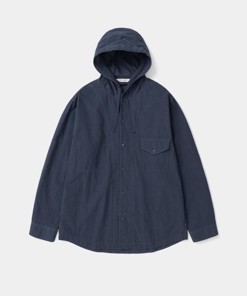 UNIFORM BRIDGE(ユニフォームブリッジ)の「comfort hood shirt navy(シャツ/ブラウス・メンズ・その他・MEDIUM/LARGE/X-LARGE/XX-LARGE)」の1枚目の写真