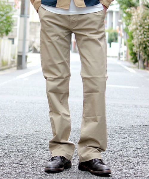 COLLARS（カラーズ）の「【COLLARS/ カラーズ】ストレッチツイル シューカットチノ（チノパンツ・メンズ・ブラック/アーミー/ベージュ・XL/L/M）」の3枚目の写真