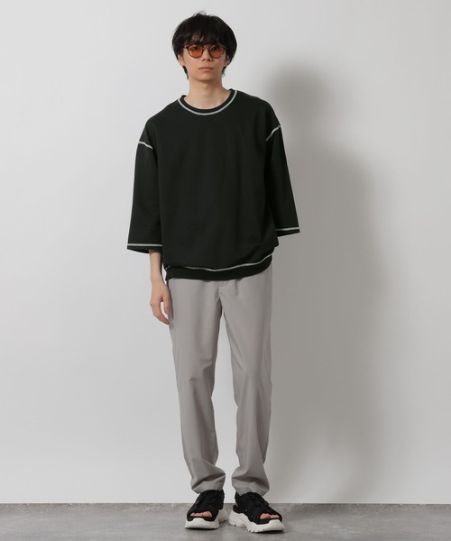 LAKOLE(ラコレ)の「ステッチミニ裏毛クロップドT / 659505(Tシャツ/カットソー・メンズ・ブラック/オレンジ/グリーン/ホワイト・MEDIUM/LARGE)」の16枚目の写真